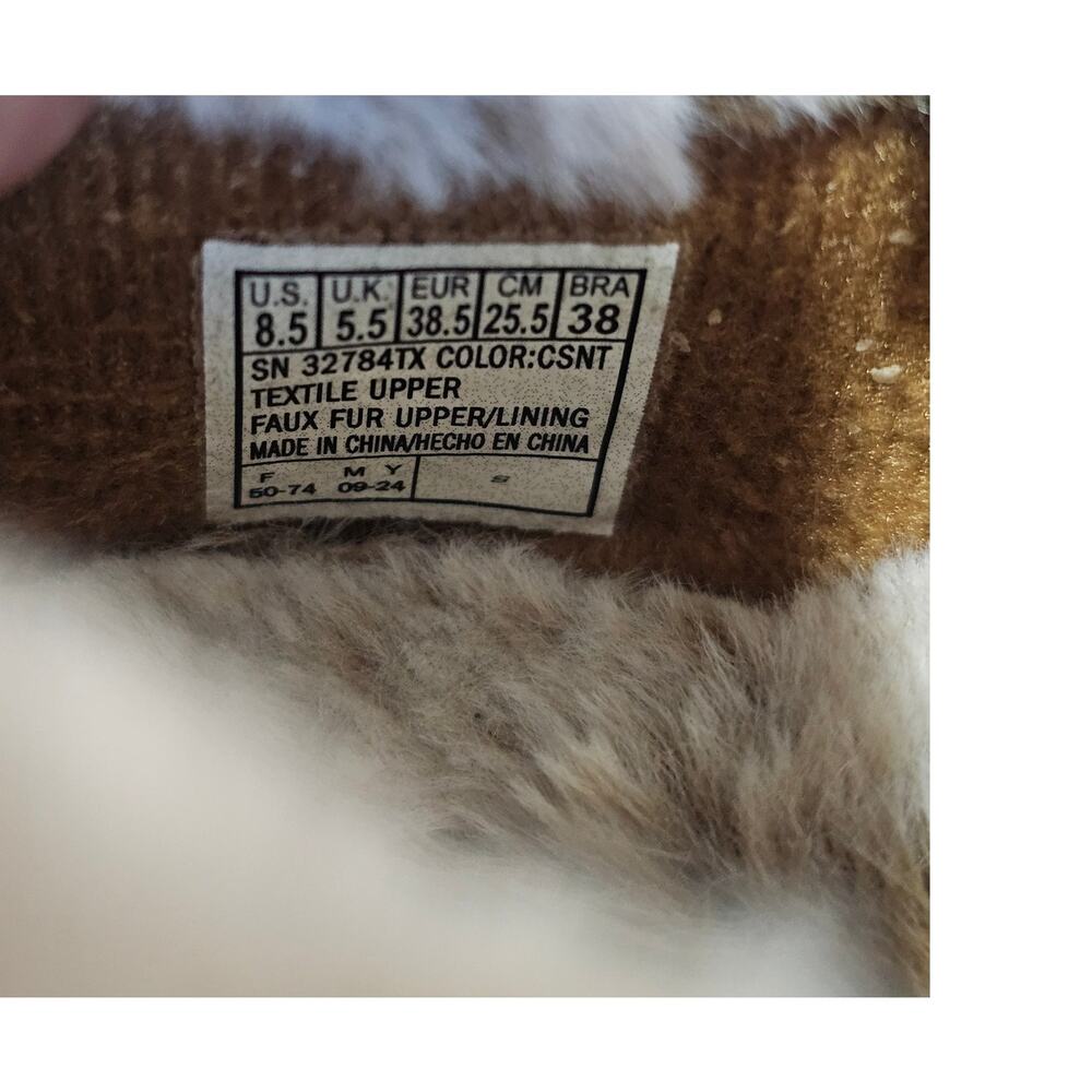 Skechers Women's Cozy Campfire Slippers, Chestnut Brown,  Faux Fur Lining Sz 8.5 - Picture 3 of 10